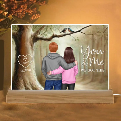 You & Me Custom Couple Poster - Perfect Gift for Anniversaries, Valentine's Day & Weddings - Cherished Love Keepsake