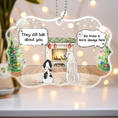 Pet Memory Acrylic Ornament – Heavenly Pets Theme, Perfect Memorial for Beloved Pets