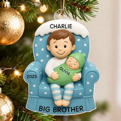 Custom Acrylic Ornament for Big Brother & Sister Gift