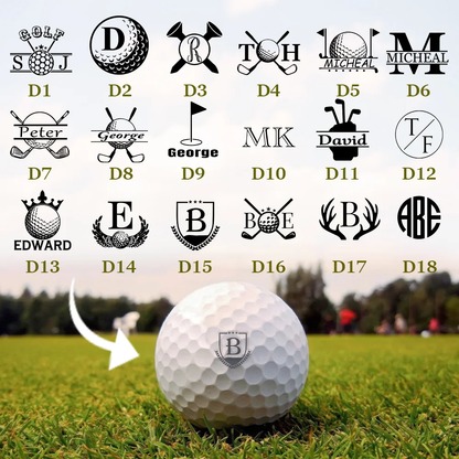 Make It Your Hole in One Plastic Golf Ball Stamp, Clean Black Custom Ball Marker, Creative Gift for Dad or Golfer