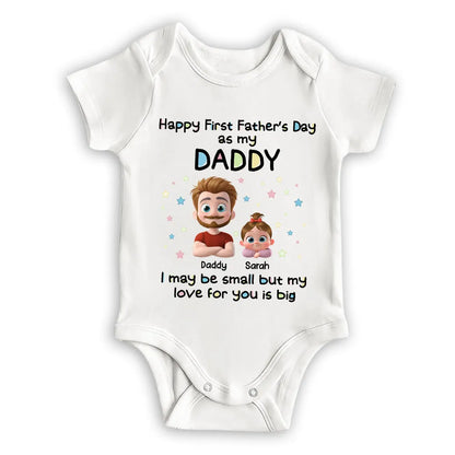 Baby Onesie with Father's Day Design Personalized Gift