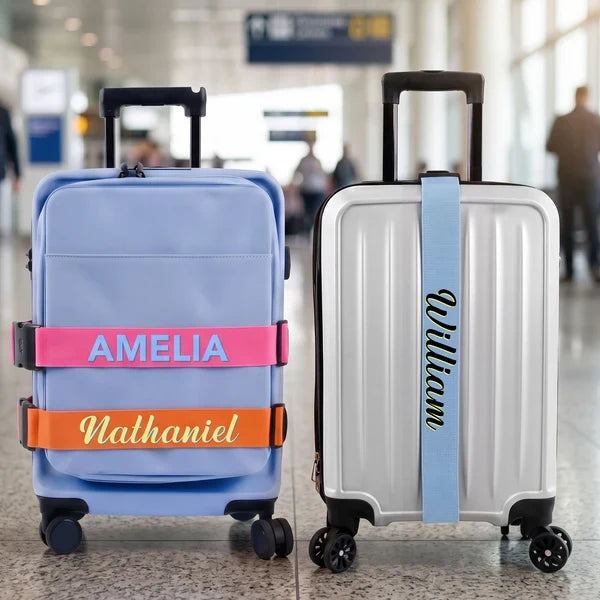 Personalized Standard Buckle Luggage Strap, Colorful Airport Travel Accessory, Unique Gift for Travelers