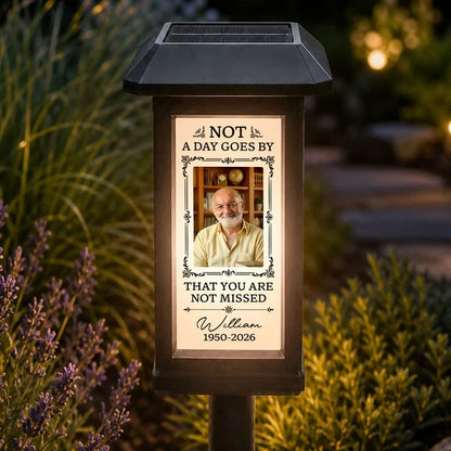 Personalized Solar Garden Stake Light with Loved One Portrait, Unique Memorial Gift for Family
