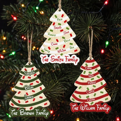 Personalized Acrylic Ornament, Family Christmas Tree Keepsake for Festive Home Decor, Creative Gift