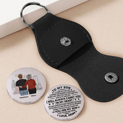 Pocket Hug from Mom to Son – Heartfelt Engraved Message, Perfect Gift of Love and Pride for Son