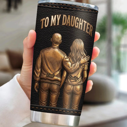 Personalized Insulated Travel Tumbler For Daughter, Unique Creative Gift From Dad