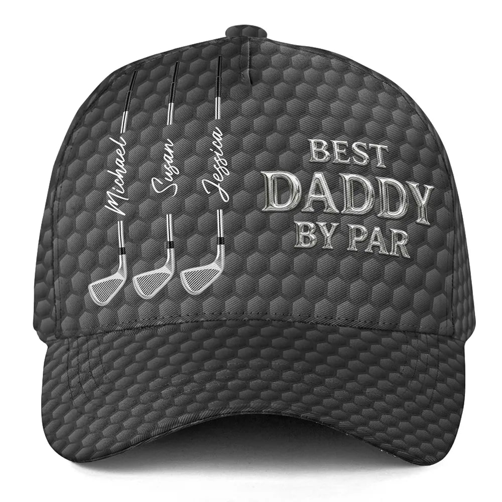 Daddy By Par Classic Cap, Custom Golf Dad Hat, Creative Gift for Dad, Gym, Work & Weekend Rounds