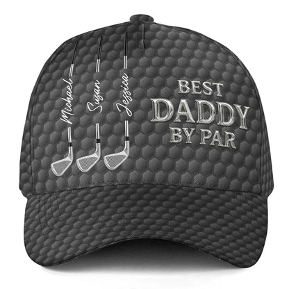 Daddy By Par Classic Cap, Custom Golf Dad Hat, Creative Gift for Dad, Gym, Work & Weekend Rounds