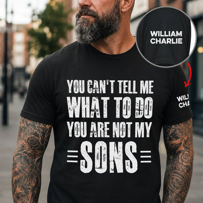 Personalized Dual Print Classic Tee, Bold Daughter Quote For Dad, City Street Style Unique Gift