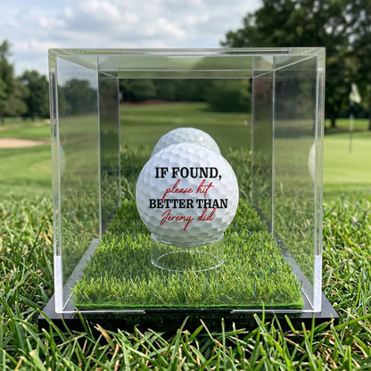Personalized Funny Golf Ball with Photo Cartoon, If Found Please Hit Better Quote, Unique Gift for Golfers