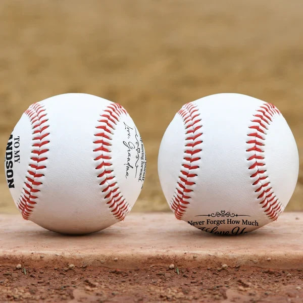 Personalized Baseball Ball with Loving Grandma Message, Creative Keepsake Gift for Grandson and Baseball Fan
