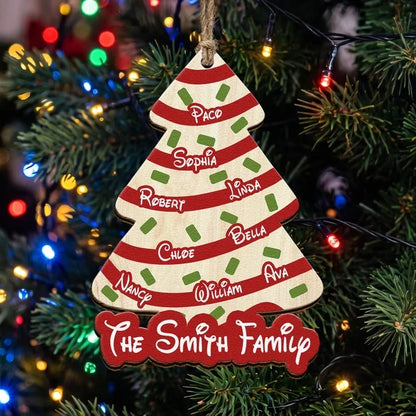 Personalized Acrylic Ornament, Family Christmas Tree Keepsake for Festive Home Decor, Creative Gift