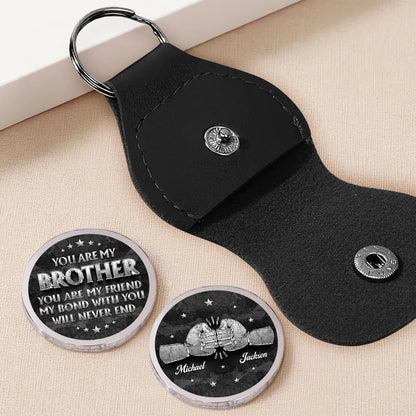 Personalized Pocket Hug for Brother, You Are My Brother You Are My Friend Keepsake, Unique Gift He'll Carry Daily