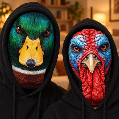 Mesh Print Balaclava Hat, Personalized Woodland Animal Face, Creative Gift for Friends and Wildlife Fans
