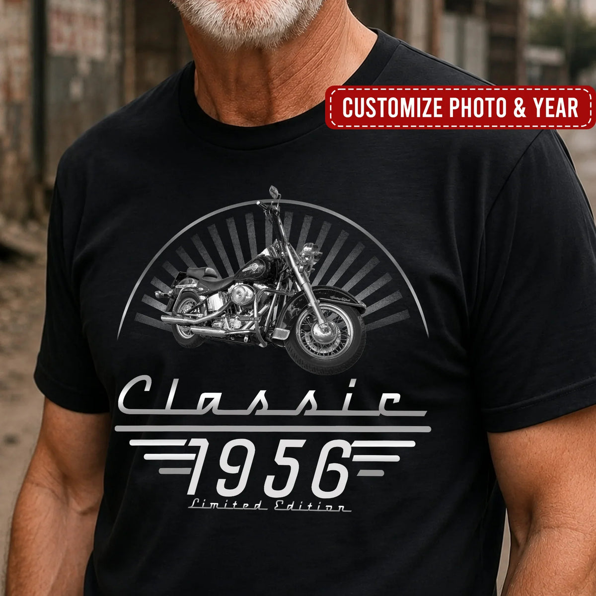 Custom Classic Tee with Retro Convertible Art, Creative Gift for Men with a Limited Edition Feel