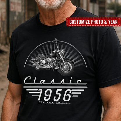 Custom Classic Tee with Retro Convertible Art, Creative Gift for Men with a Limited Edition Feel