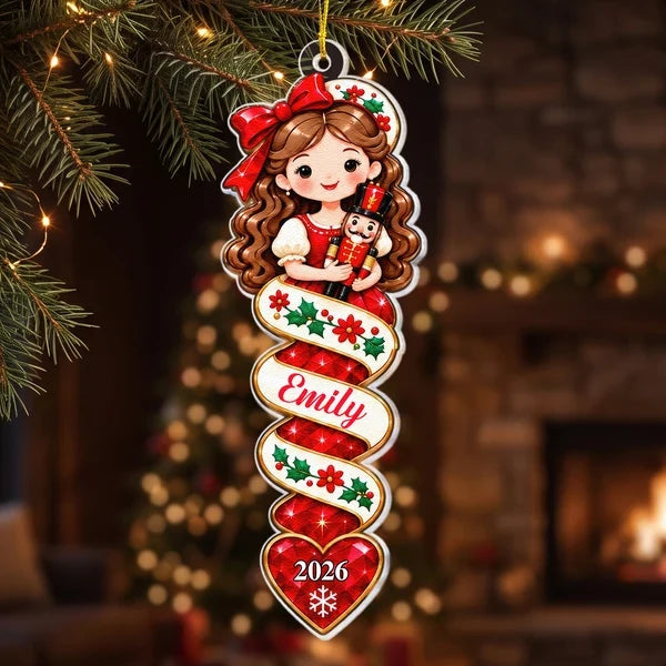 Personalized Acrylic Ornament, Colorful Nutcracker Characters for Christmas Decor, Unique Gift for Kids