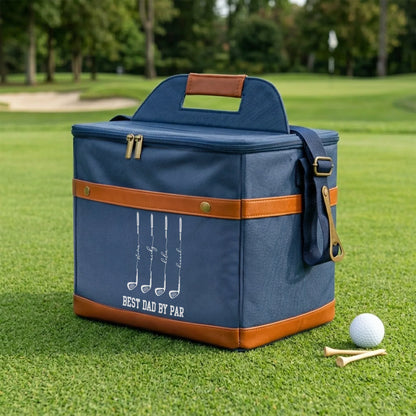 Personalized Golf Cooler Bag, Olive Drink Tote With Club Art, Unique Gift For Golf Lover