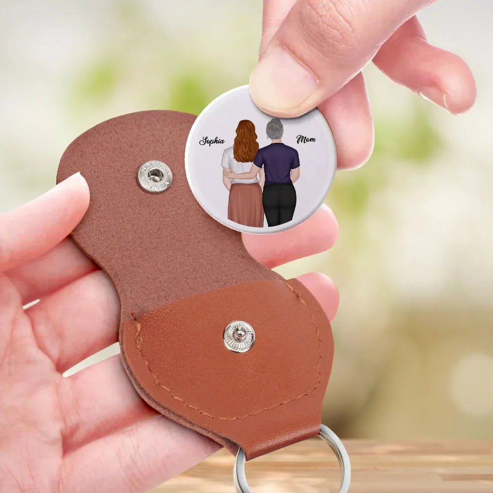 Personalized Pocket Hug with Mom and Daughter Back View, Mother's Day Keepsake, Unique Custom Gift for Mom or Daughter