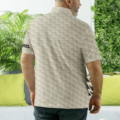 Personalized Golf Printed Polo Shirt For Dad, Best Dad By Par Unique Gift For Father's Day