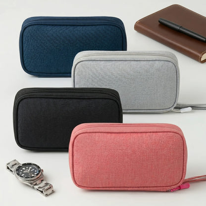 Personalized Oxford Cable Organizer, Funny Desk Charger Bag, Unique Gift for Tech Lover