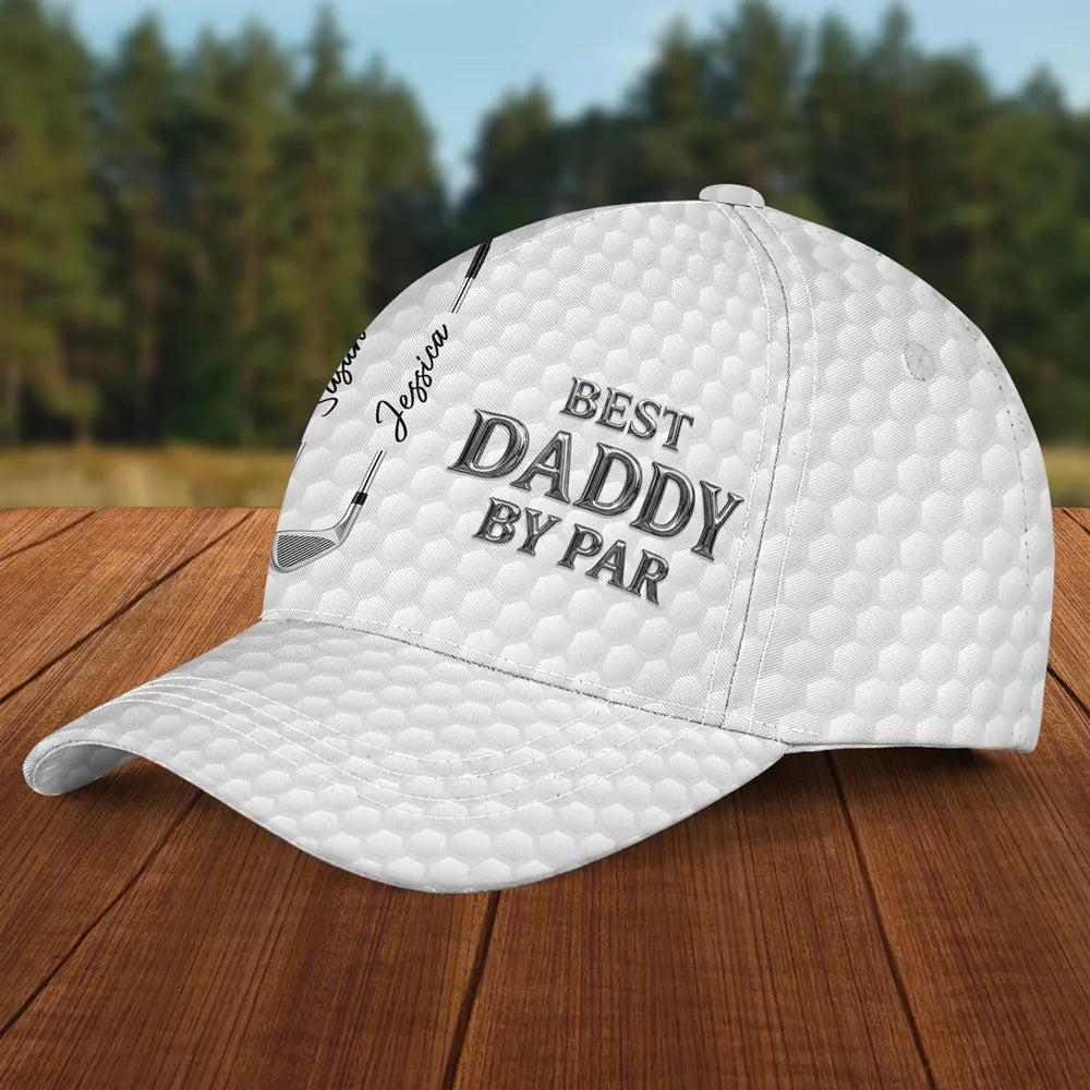 Daddy By Par Classic Cap, Custom Golf Dad Hat, Creative Gift for Dad, Gym, Work & Weekend Rounds