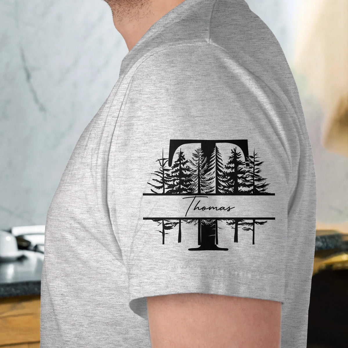 Personalized Dual Print Classic Tee, I Hate People Forest Moon Design, Unique Gift for Introvert Friend