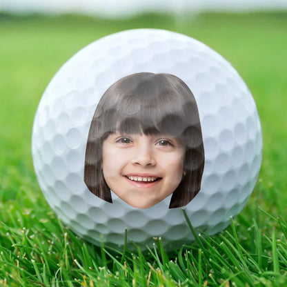 Custom Golf Ball for Dad, Funny Baby Photo Keepsake, Creative Father's Day Gift for Golf Lovers