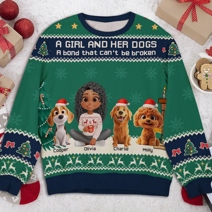 Custom Christmas Sweatshirt for Dog Lovers