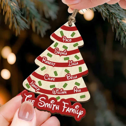 Personalized Acrylic Ornament, Family Christmas Tree Keepsake for Festive Home Decor, Creative Gift