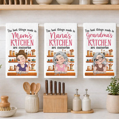 Custom Kitchen Towel With Nana's Kitchen Quote, Heartwarming Unique Gift For Grandma