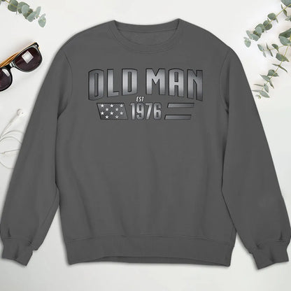 Personalized Old Man Classic Tee, Bold Vintage Graphic, Unique Gift for Dad or Husband
