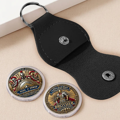 3D Printed Pocket Hug, We Stand Together Warrior Art, Personalized Creative Gift for Brother
