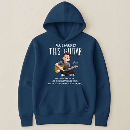 Personalized Guitar Lover Classic Tee with Funny Music Quote, Unique Gift for Musicians Who Own Too Many Guitars