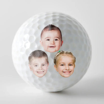 Custom Golf Ball for Dad, Funny Baby Photo Keepsake, Creative Father's Day Gift for Golf Lovers