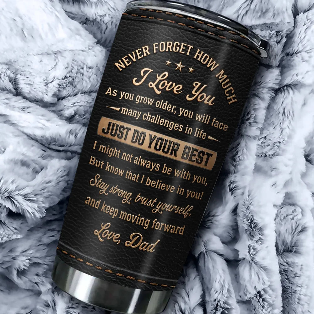 Personalized Insulated Travel Tumbler For Daughter, Unique Creative Gift From Dad