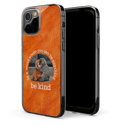 Baby Punch Monkey Personalized Phone Case with Photo Style Print In a World Where You Can Be Anything Be Kind Unique Gift