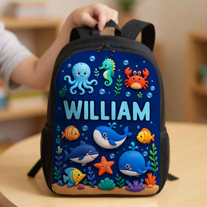 Personalized Kids School Backpack, Cute Animal Prints, Creative Gift For Bright School Mornings