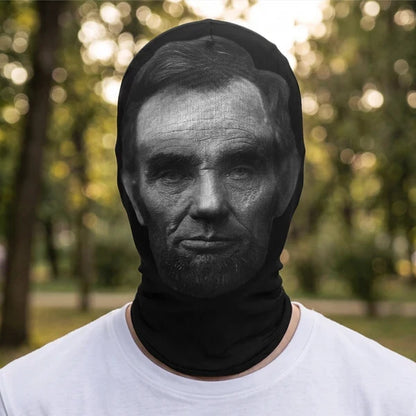 Mesh Print Balaclava Hat, Personalized Funny Historical Face Costume, Creative Gift for Friends and Partygoers