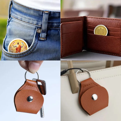 Personalized Pocket Hug Light of Life Keepsake Keychain Style Gift for Him or Her, A Daily Faith Reminder