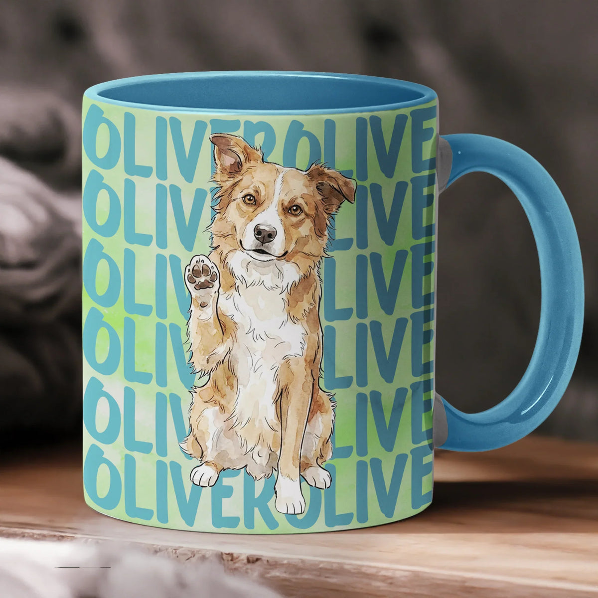 Custom Pet Portrait Ceramic Mug, Playful Pastel Pet Art for Morning Coffee, Creative Gift for Dog & Cat Lovers