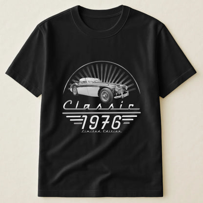 Custom Classic Tee with Retro Convertible Art, Creative Gift for Men with a Limited Edition Feel