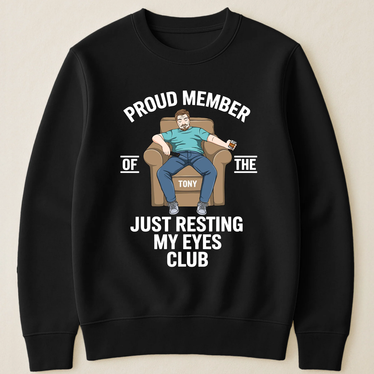 Proud Member Just Resting My Eyes Club Classic Tee - Laid-Back Funny Shirt, Personalized Gift for Dad or Friend