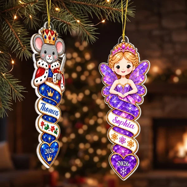 Personalized Acrylic Ornament, Colorful Nutcracker Characters for Christmas Decor, Unique Gift for Kids
