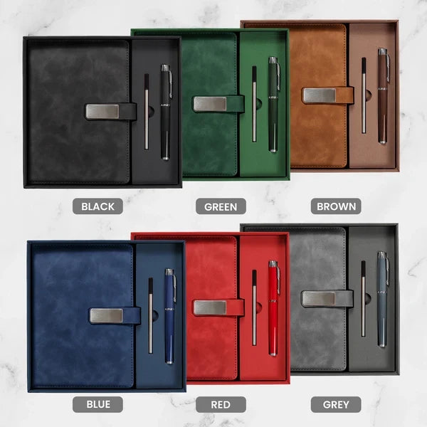 Metal Buckle Notebook Set, Personalized Floral Keepsake for Journaling, Creative Gift for Mom or Friend