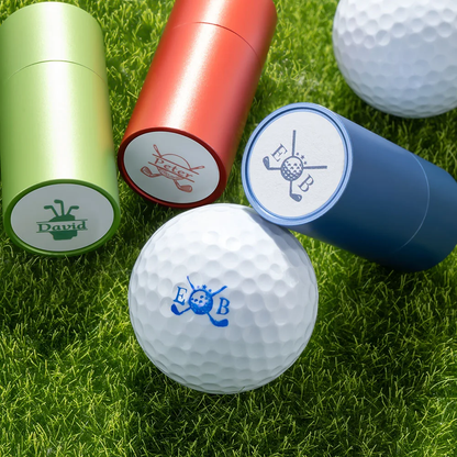Make It Your Hole in One Plastic Golf Ball Stamp, Clean Black Custom Ball Marker, Creative Gift for Dad or Golfer