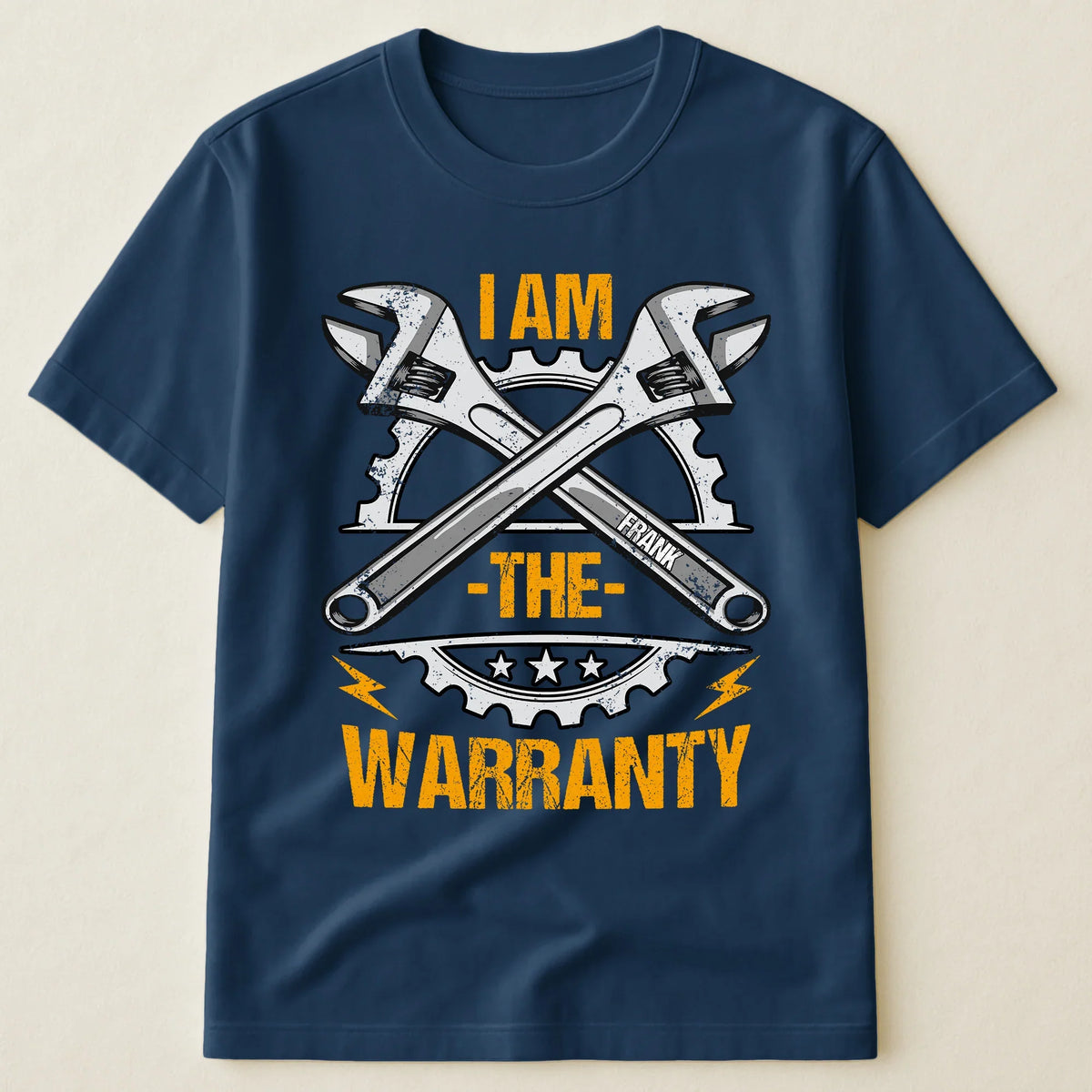 Personalized Classic Tee, I Am The Warranty Wrench Graphic, Unique Gift For Dad & Grandpa