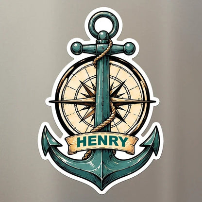 Personalized Acrylic Magnet, Nautical Anchor Cruise Door Decor, Unique Gift for Family Travelers