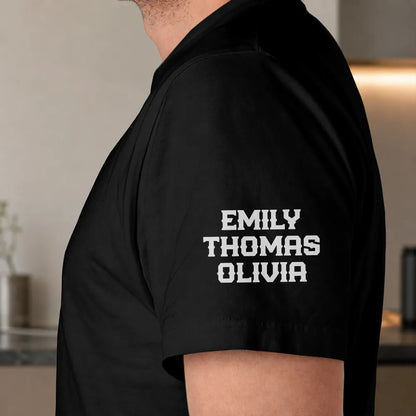 Dual Print Classic Tee for Father, Custom Skeleton Dad Joke Shirt, Creative Gift for Everyday Laughs