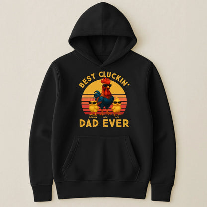 Best Cluckin' Dad Ever Personalized Classic Tee, Creative Rooster Gift For Father's Day